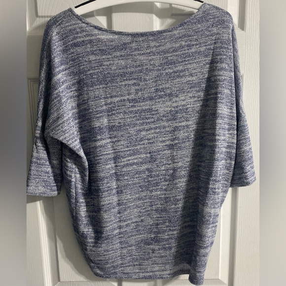 White House Black Market Sweater Blue with Silver Flecks Size Small - Picture 5 of 13